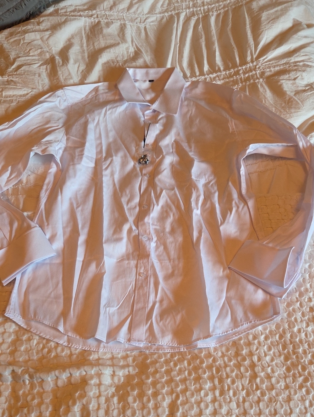 Classic White Men’s Dress Shirt - Crisp Button-Up
